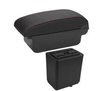 Boîte Rangement Pour Citroën Pour Berlingo Accoudoir Pièces De Rechange Boîte De Rangement Accessoires Auto Détails Intérieurs PYPFQUMQGR(C1 Black red NO USB)