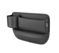 Boîte Rangement pour Espace Siège Voiture pour Mini Cooper 2-Doors Cooper SE Electric, Poche de Console de Siège Avant en Cuir PU, Organisateur pour Siège, Interieur Accessoire Black Driver Side