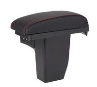 Boîte Rangement Pour Peugeot 2008 Boîte D'accoudoir Pièces Rechange Détails Intérieurs Boîte Rangement Centrale Accessoires Auto Port USB Spécial PYPFQUMQGR(A1 Black red leather)