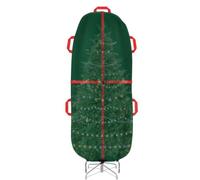 Boîte-Rangement Pour Sapin De Noël Grand sac imperméable, fermeture éclair, | Sac pour décorations de Noël et sapin Maison salon balcon appart couronne guirlande ornement déco Vert foncé 6FT