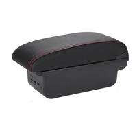 Boîte Rangement Pour Toyota Pour Aygo Boîte De Rangement For Accoudoir Accessoires Auto Rangement Intérieur Installation Facile PYPFQUMQGR(B1 Black red 3USB)