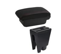 Boîte Rangement Pour Toyota Pour Aygo Pour BJ Boîte De Rangement Pour Accoudoir De Voiture Accessoires Intérieurs De Voiture Dédiés À La Modernisation PYPFQUMQGR(A1 Black red NO USB)