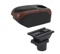 Boîte Rangement Pour VW Pour UP Accoudoir Console Boîte de rangement Porte-gobelet Accessoires PYPFQUMQGR(S1 black-coffee 6USB)