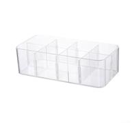 Boîte Rangement Sous-Vêtements Transparente 27x13x8cm avec Couvercle - Organiseur Tiroir Compartiments pour Chaussettes Culottes Soutiens-Gorge - Gain de Place Armoire Salle de Bain(Four)