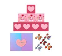 Boîte rebondissante de la Saint-Valentin | Fournitures de la Saint-Valentin, boîte d'enveloppe rouge rebondissante, pour proposition d'anniversaire confession remise des diplômes partenaires copains