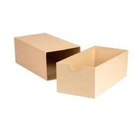 Boîte rectangle avec tiroir 32x16x12cm - Kraft