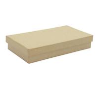 Boite rectangle plate 18x10x3cm - Kraft