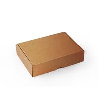Boîte rectangulaire automontable en carton micro canal couleur kraft. La boîte parfaite pour vos envois postaux - S