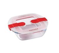 Boîte Rectangulaire Pyrex 1451022 2,2 L 25 X 22 X 7 Cm Base Verre Borosilicate