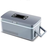 BoîTe RéFrigéRéE GlacièRe Insuline Glacière à insuline pour réfrigérateur, avec sac de transport, boîte réfrigérée intelligente portable rechargeable, pour voitures, maisons, extérieur, réfr