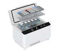 Boîte réfrigérée pour insuline, mini-réfrigérateur à médicaments USB avec écran LCD, température réglable de 0 à 18 °C, pour la voiture, les voyages et la maison, fonctionne sur piles.