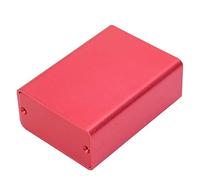 Boîte refroidissement en aluminium Boîte en aluminium projet Boîtier électronique d'instrument projet bricolage électronique rouge Boîtes Jonction 23 × 44 × 60 mm, Boîte Distribution
