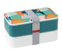 Boîte repas 2 compartiments Vert - Lunch Box