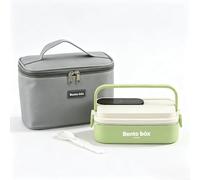 Boîte Repas 304 Étanche pour Soupes et Sauces Boîte Repas 304(green) | Joint silicone étanche, pas de fuites, transporte soupes et sauces, nettoyage pour facile, mess