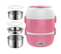Boîte repas électrique multifonction portable 1,2L, chauffe-plat, cuiseur vapeur, maintien chaud, mini cuiseur riz étudiant
