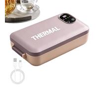 Boîte Repas Électrique Réchauffeur De Repas USB Rechargeable 7200mAh Avec | Boîte À Déjeuner Électrique Pour les Chauffeurs Routiers, Préposés aux Livraisons, Voyages, École et Rose