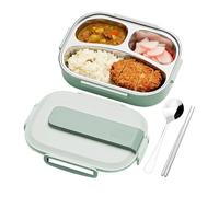 Boîte Repas En Acier Inoxydable, Boîte Repas Isotherme 3 Compartiments Enfant, Bol Bébé 1 Litre, Extérieur Voyage Camping Plage Été