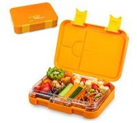 Boîte repas - Junior Schmatzfatz - Boîte à goûter - 6 compartiments - 21,3x15x4,5cm - Sans BPA - Orange Orange G