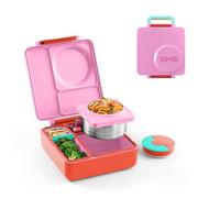 Boîte repas Omiebox - Bento, lunch - Avec compartiment thermos isotherme - Pour enfants Pink Berry