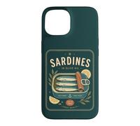 Boîte rétro pour Sardines à l'huile d'olive Seafood Fish Lover Coque pour iPhone 15