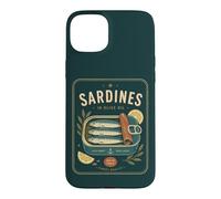 Boîte rétro pour Sardines à l'huile d'olive Seafood Fish Lover Coque pour iPhone 15 Plus