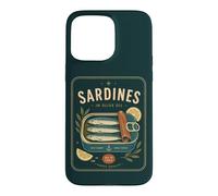 Boîte rétro pour Sardines à l'huile d'olive Seafood Fish Lover Coque pour iPhone 15 Pro Max