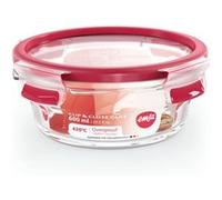 Boite ronde 0,6 L Clip&Close - Emsa - Rouge - Verre G