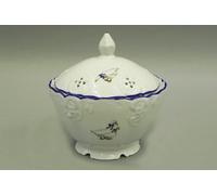 Boîte ronde avec couvercle 12,5 cm, oies, porcelaine tchèque, Leander