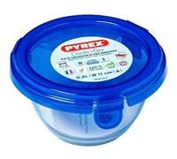 Boîte ronde avec couvercle - 1451032 - 11 cm-200 ml - Cook & Go - Base en verre borosilicate Blanc G