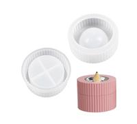 Boîte Ronde/coeur En Silicone Moule De Brûleur D'encens Boîte Rangement Bricolage Aromathérapie Moules Tasse Bougie En Gypse Résine Époxy Maison Époxy