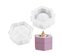 Boîte Ronde/coeur En Silicone Moule De Brûleur D'encens Boîte Rangement Bricolage Aromathérapie Moules Tasse Bougie En Gypse Résine Époxy Maison Époxy