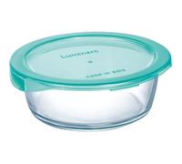 Boîte ronde Keep'n Box - LUMINARC - 67 cl - Verre transparent - Couvercle vert - Résistante aux chocs