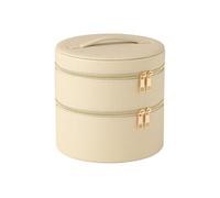 Boîte Ronde Pour Cosmétiques "Ericka" 19cm Beige