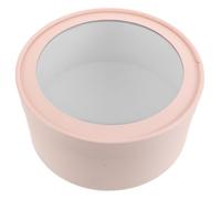 Boîte Ronde Transparente pour Compositions de Fleurs, Carton Blanc | Couvercle à Fenêtre, Côtés Transparents, Design Ouvert, Base Incluse, pour Bouquets et Petits Présents