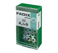 Boîte S 25 pièces RONDELLE PLAT CINC 4,3 x 9 mm FADIX