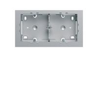 Boite saillie double titane - APPAREILLAGE MURAL GALLERY HAGER WXA682T