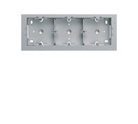 Boite saillie triple titane - APPAREILLAGE MURAL GALLERY HAGER WXA683T