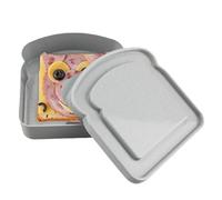 Boîte sandwich réutilisable - Récipient alimentaire en forme de toast, portable portable, option de stockage des aliments, boîte de rangement sécurisée pour lave-vaisselle | Pratique organisé