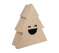 Boîte sapin sourire M - Kraft