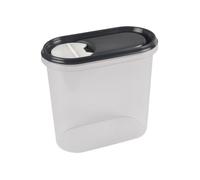Boite saupoudreuse à sucre - Ant - 19x10.5x18 cm - Plastique - 2 L - Couleur transparent et anthracite