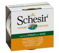 Boîte SCHESIR Dog poulet + aloès en gelée 150 g