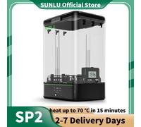 Boîte sèche à filament SUNLU SP2, 70 ° C en 15 minutes, impression 3D pour bobines 2x1 kg/1x3 kg, 1,75-2,85 mm. Contrôle intelligent de la température, scellé en silicone Black
