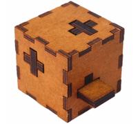 Boîte Secrète En Bois Pour Enfant, Jouet Casse-Tête, Cube Suisse, Jeu Montessori, Cadeau De Noël