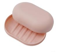 Boîte Shampoing Solide Anti-Fuite Boîte Shampoing Solide Anti-Fuite | Matériau PP pour robuste, fermeture hermétique, pour idéal , compact 11x7cm, anti-fuite garanti(Pink)