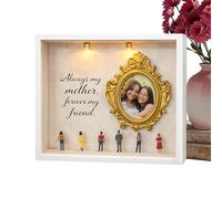 Boîte Silhouette avec éclairage | Cadeau Fête des Mères,Kit boîte silhouette cadre photo musée | pour Femme Maman Grand-Mère Déco Maison Bureau Étudiant Fête Anniversaire