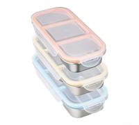 Boîte Snack 3 Pack Étanche Double Compartiment Boîte Snack 3(3-Compartments)