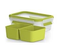 Emsa Boîte alimentaire CLIP & Go rectangulaire 2 compartiments 0,55 L