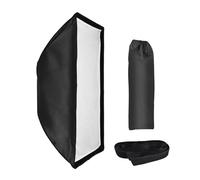 Boîte souple rectangulaire de 60 x 90 cm avec répartiteur de grille et sac de rangement, kit d'éclairage professionnel pour studio, diffusion en direct et produit