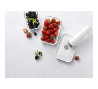 Set de 3 boîtes sous vide verre rectangulaire Blanc TS