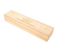Boîte Souvenir de Grossesse en Bois Beige pour Annonce de Bébé | Format Compact et Portable, Protection du Test, Idée de Révélation pour Papa et Grands-parents